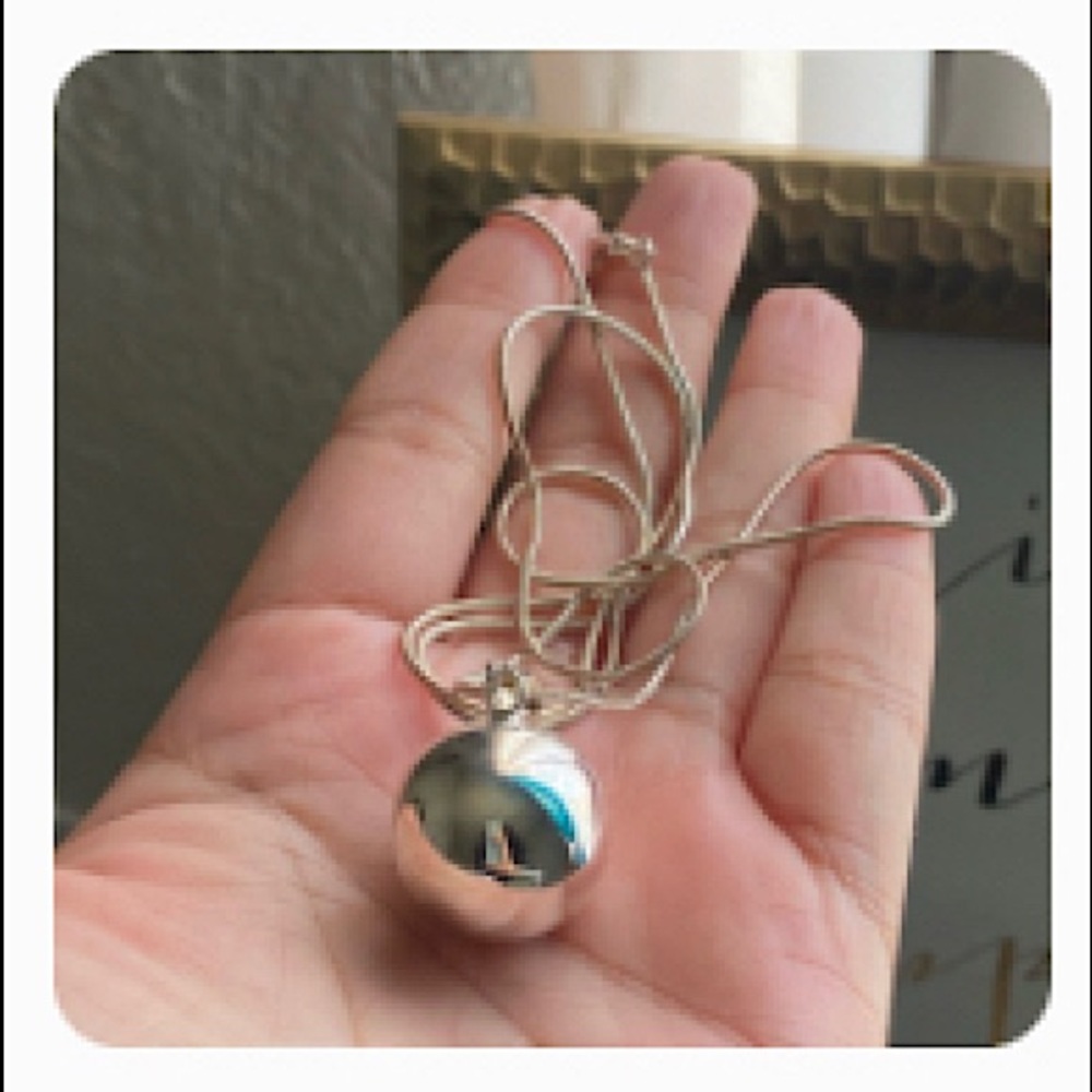 Silver .925 necklace round ball